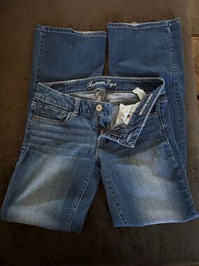 American Eagle Outfitters “Favorite Boyfriend” Dark Blue Bootcut Jeans